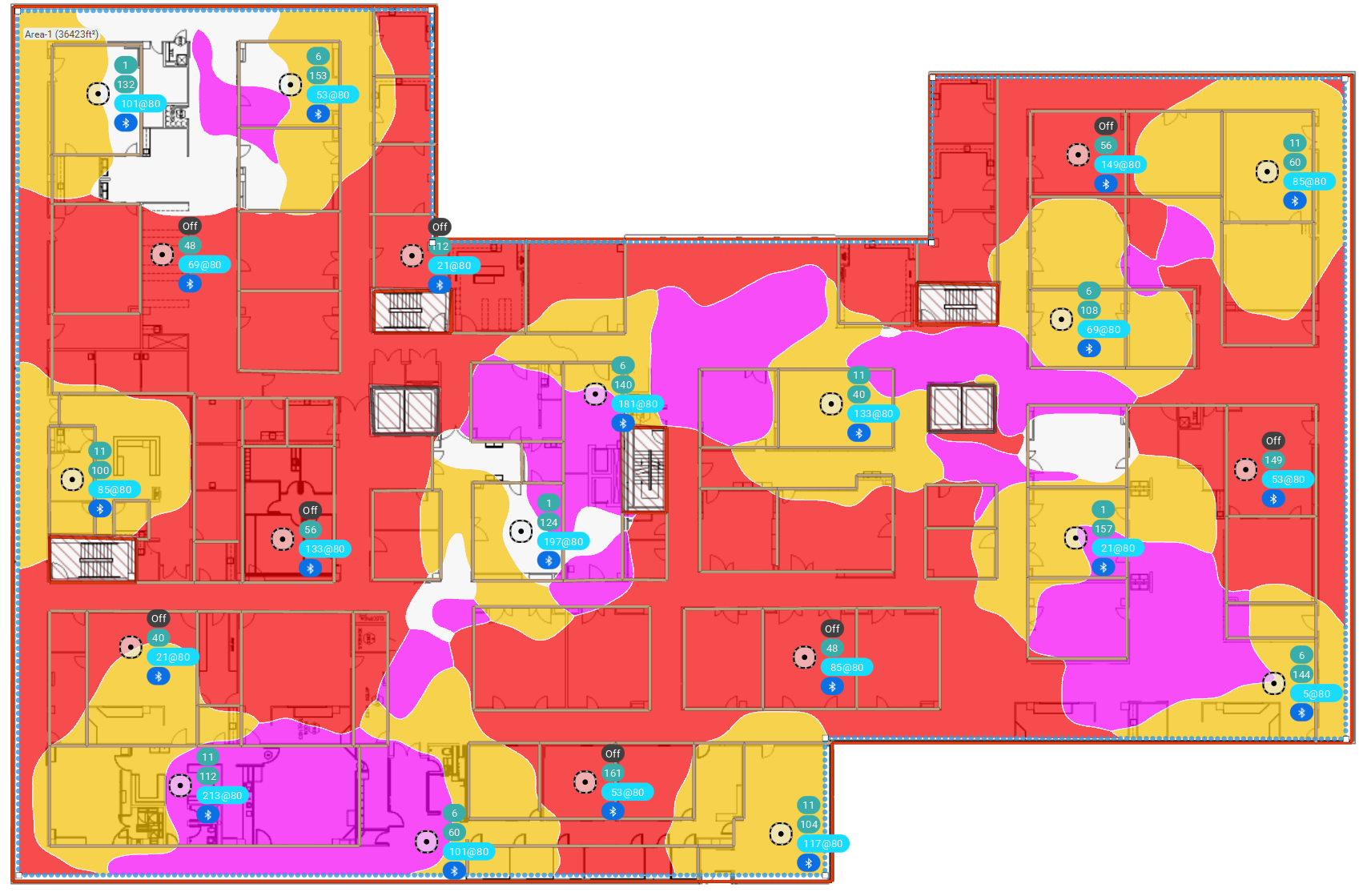 Wi‑Fi channel overlap analysis example